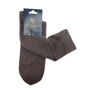 Brown 80% Cashmere Crew Socks Luxury Mens Sz 8-13 Alchester Pietro Warm Cozy